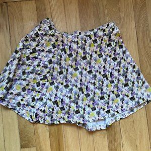 Multicolor High Waisted Mini Skirt